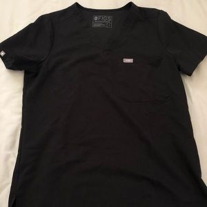 Figs Black Scrub Top (women)